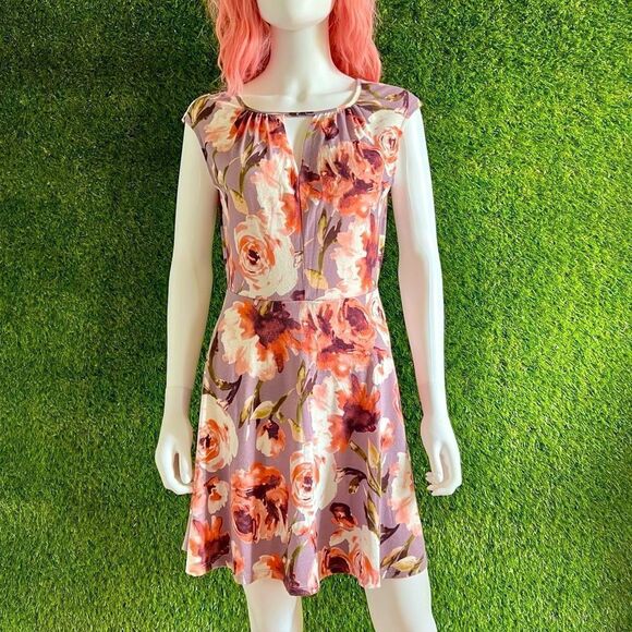 no brand Dresses & Skirts - Floral Knit Mini Fit Flare Dress
